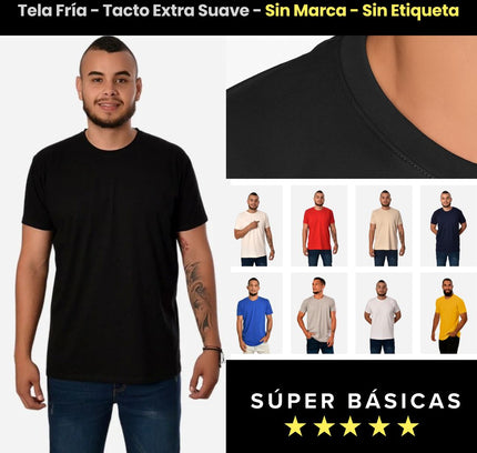 Pack Camiseta Tela Fría Slim Fit Ref. 70141