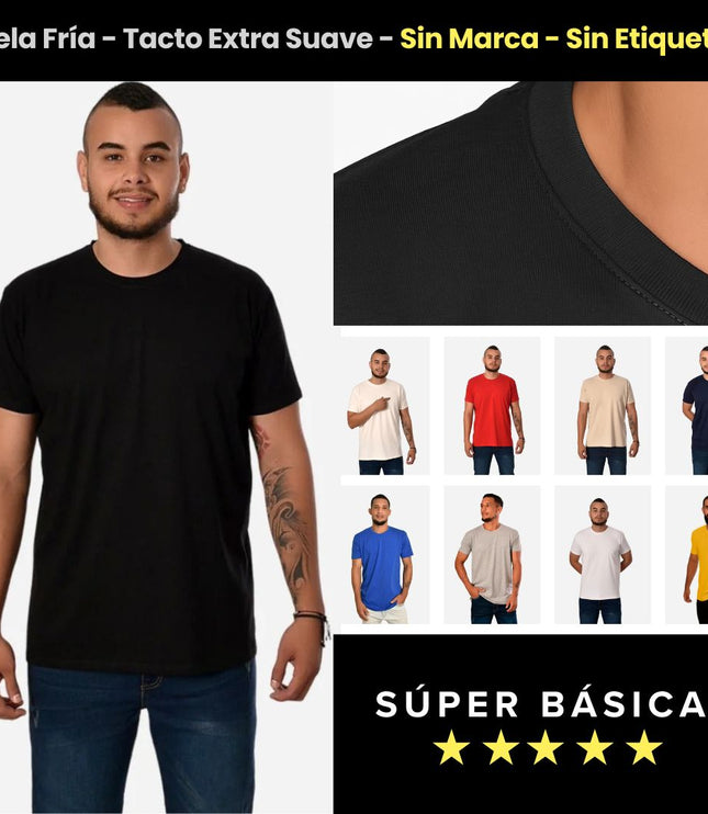 Pack Camiseta Tela Fría Slim Fit Ref. 70141