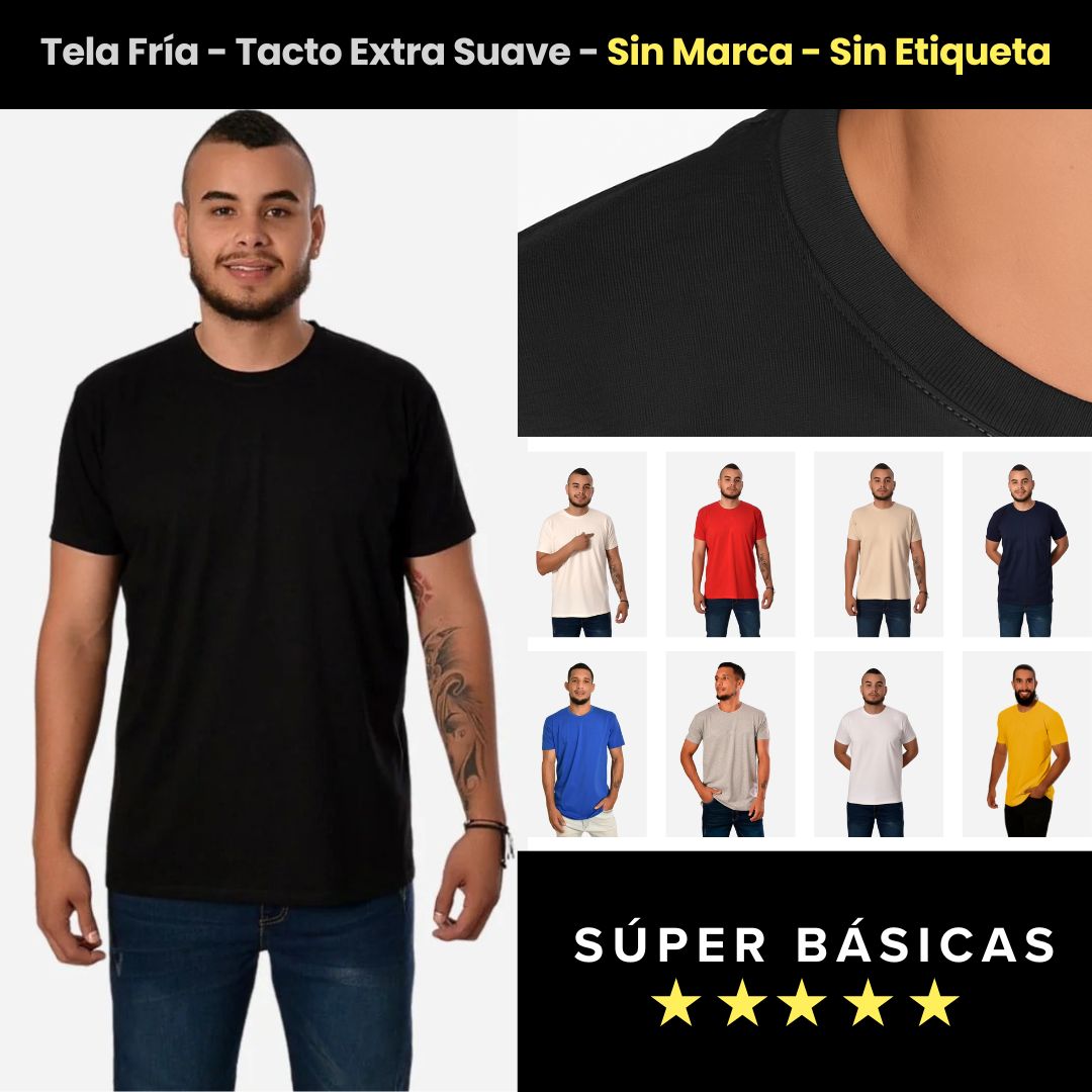 Pack Camiseta Tela Fría Slim Fit Ref. 70141