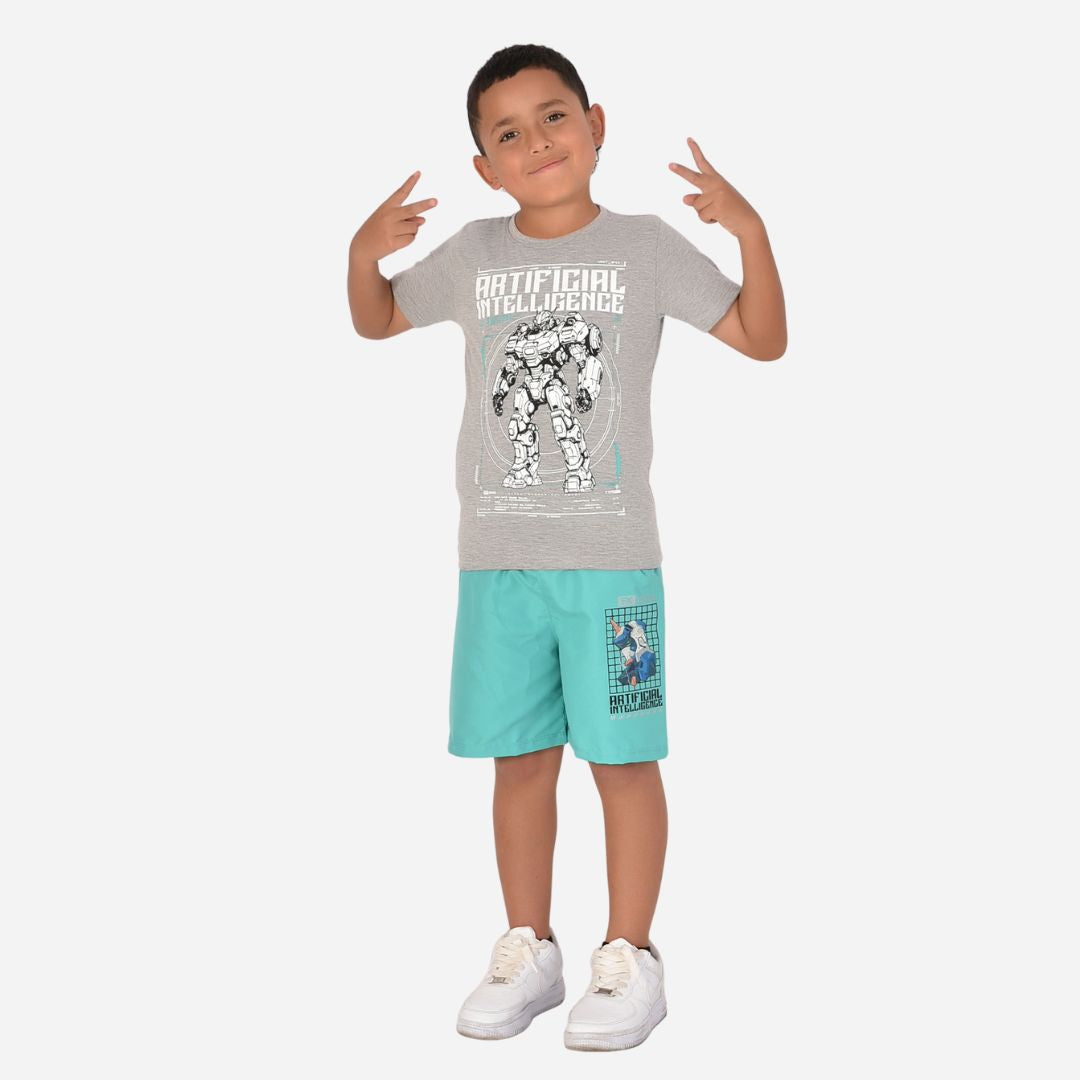 Conjunto De Niño Camiseta + Pantaloneta Ref. 2100-042