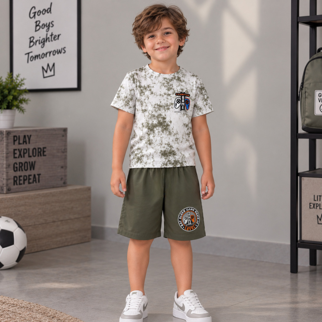 Conjunto De Niño Camiseta + Pantaloneta Ref. 2100-097-1