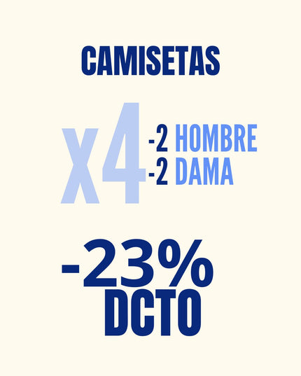 4 Pack Camisetas
