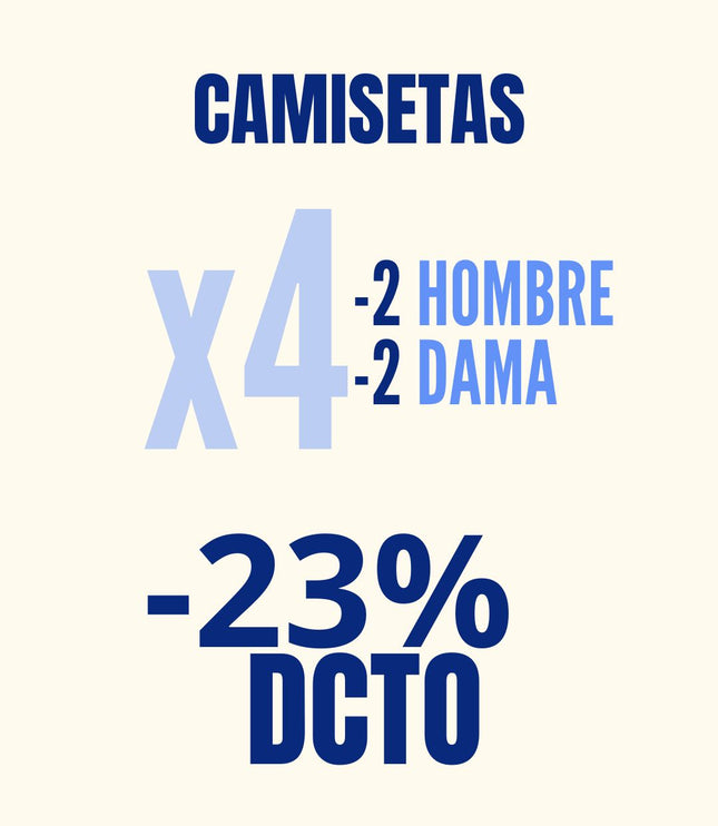 4 Pack Camisetas