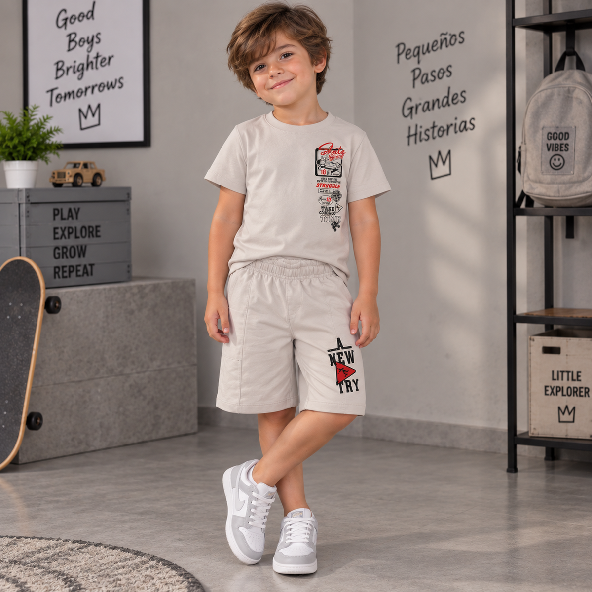 Conjunto De Niño Camiseta + Pantaloneta Ref. 2500-009