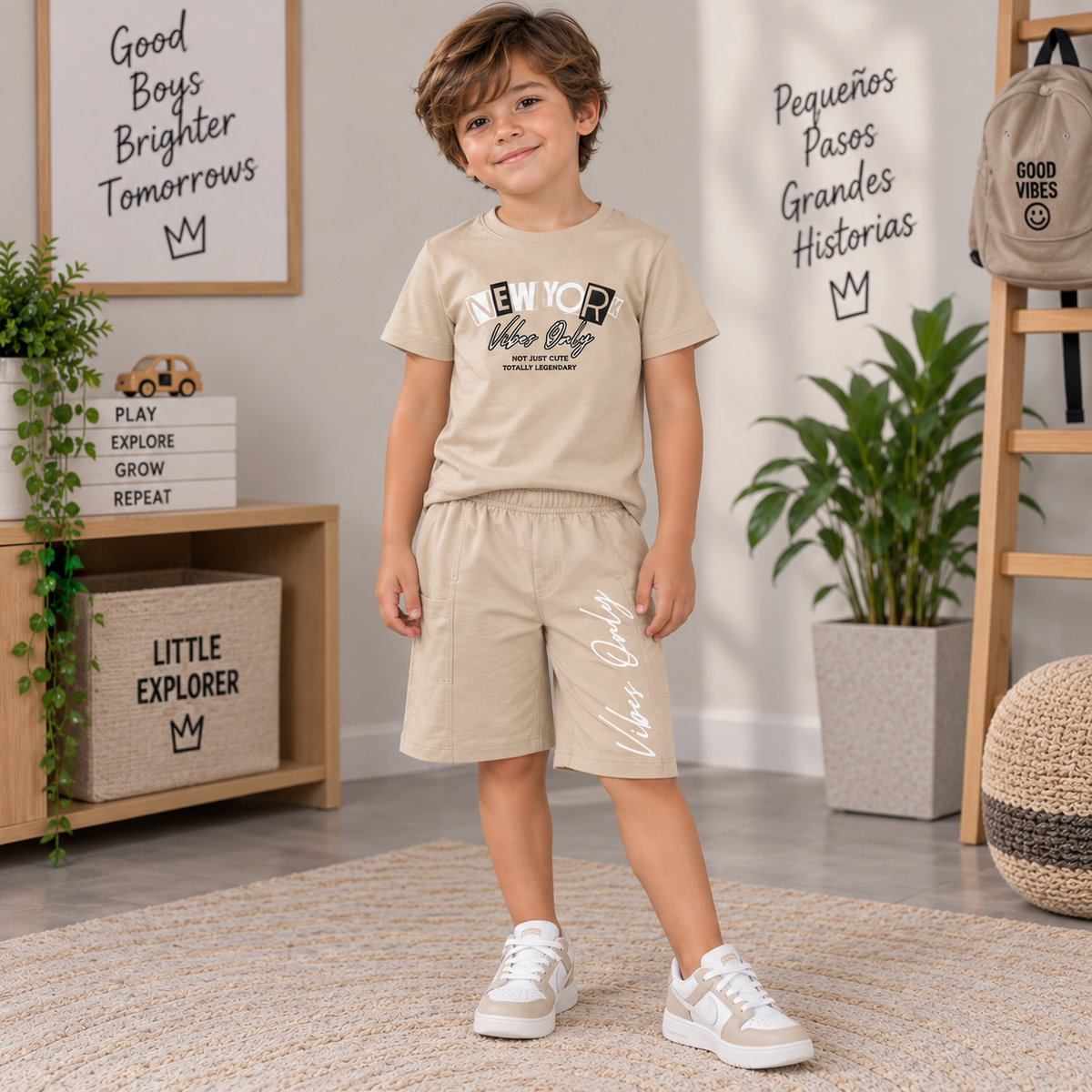 Conjunto De Niño Camiseta + Pantaloneta Ref. 2500-012