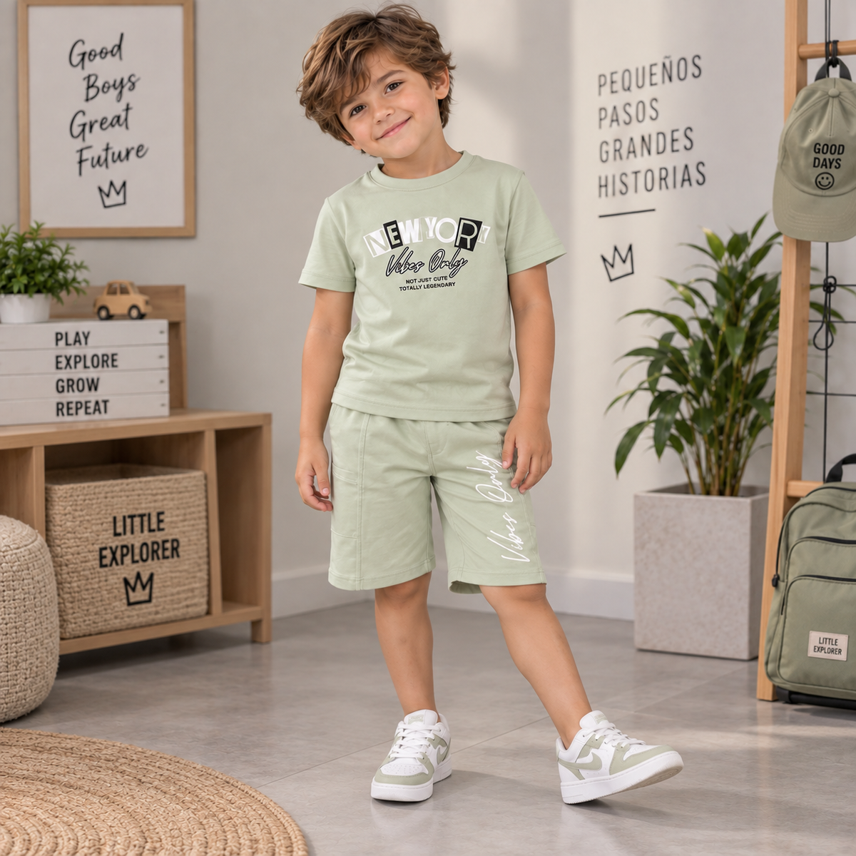 Conjunto De Niño Camiseta + Pantaloneta Ref. 2500-012