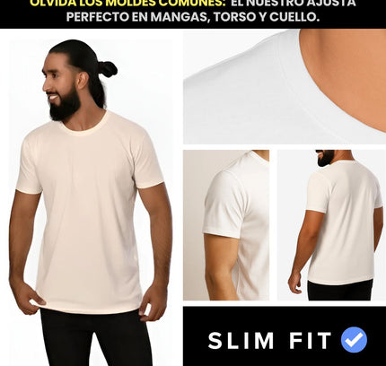 Pack Camiseta Tela Fría Slim Fit Ref. 70141