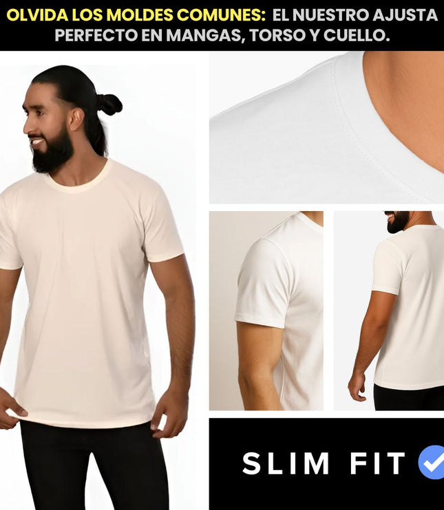 Pack Camiseta Tela Fría Slim Fit Ref. 70141