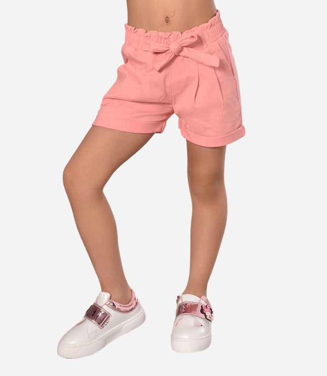 Short De Niña Resorte Y Anudado Ref. 3400