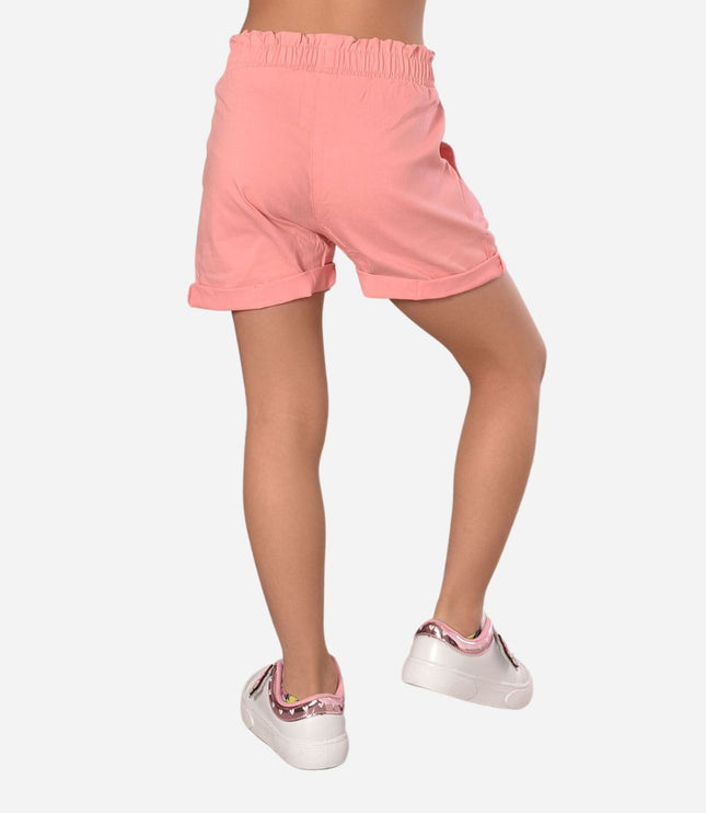 Short De Niña Resorte Y Anudado Ref. 3400