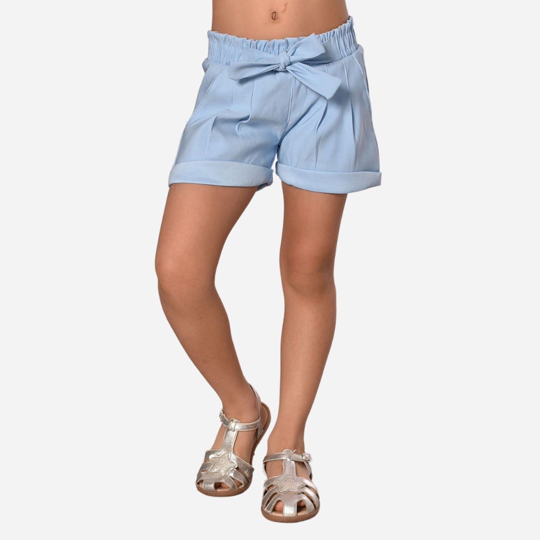 Short De Niña Resorte Y Anudado Ref. 3400
