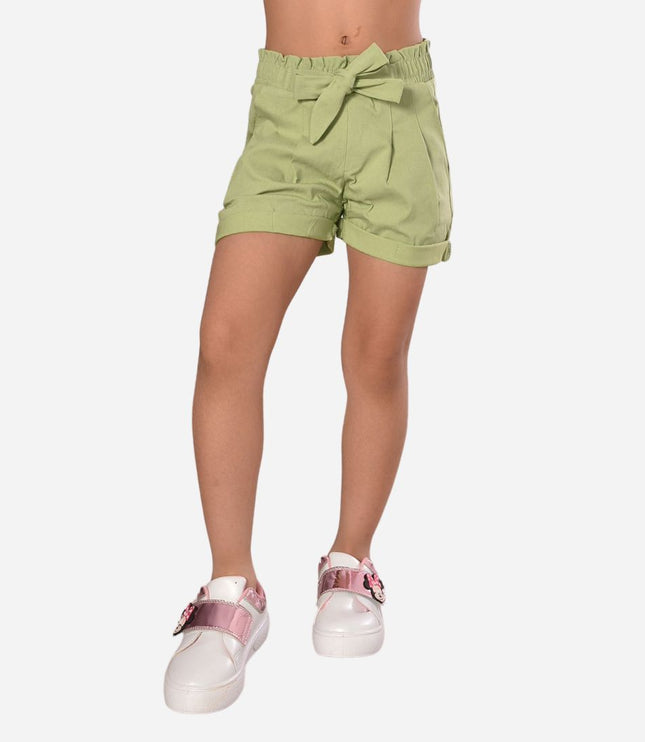 Short De Niña Resorte Y Anudado Ref. 3400