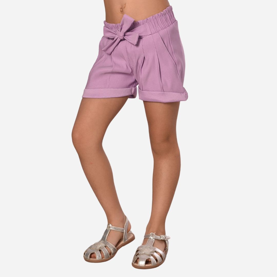 Short De Niña Resorte Y Anudado Ref. 3400
