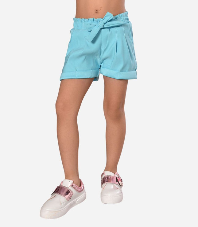 Short De Niña Resorte Y Anudado Ref. 3400