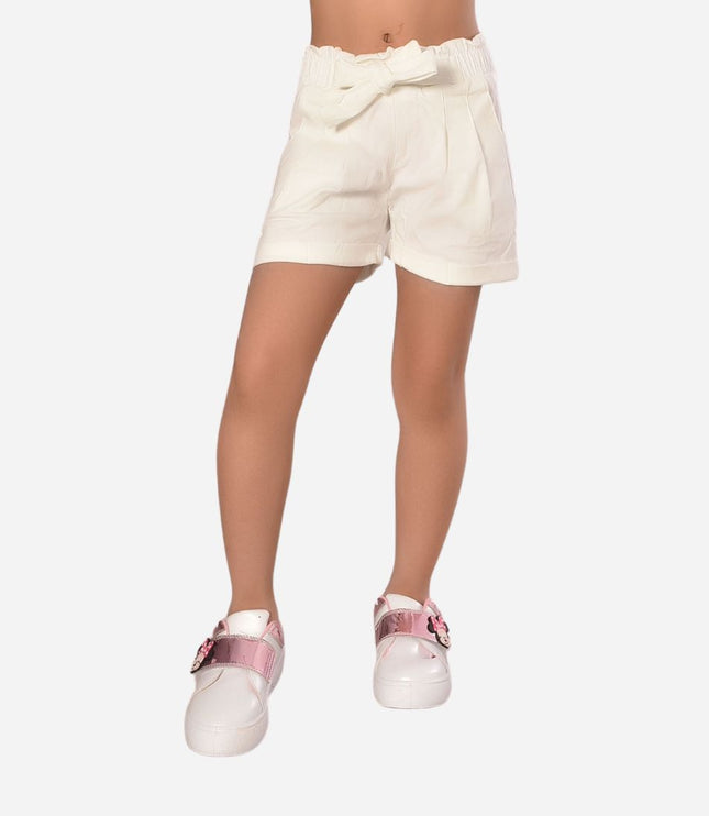 Short De Niña Resorte Y Anudado Ref. 3400