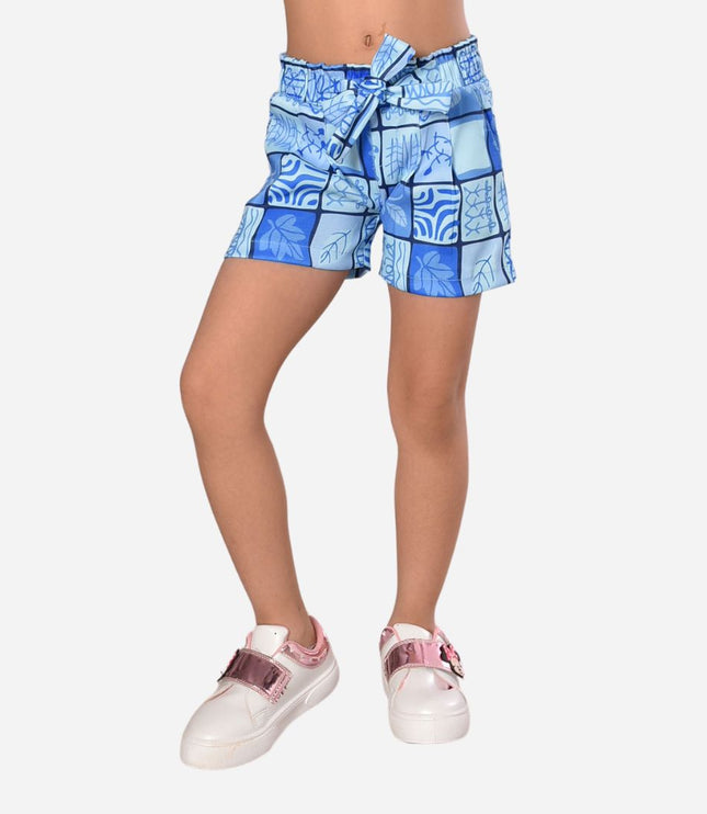 Short De Niña Sublimado Con Bolsillos Ref. 3401-1