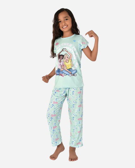 Pijama De Niña Blusa + Pantalon Barbie Ref. 34020