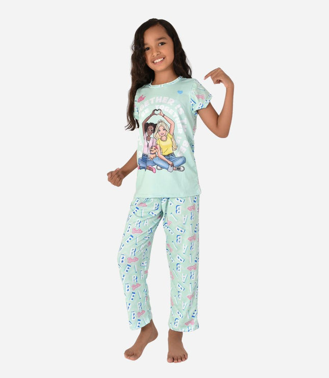 Pijama De Niña Blusa + Pantalon Barbie Ref. 34020