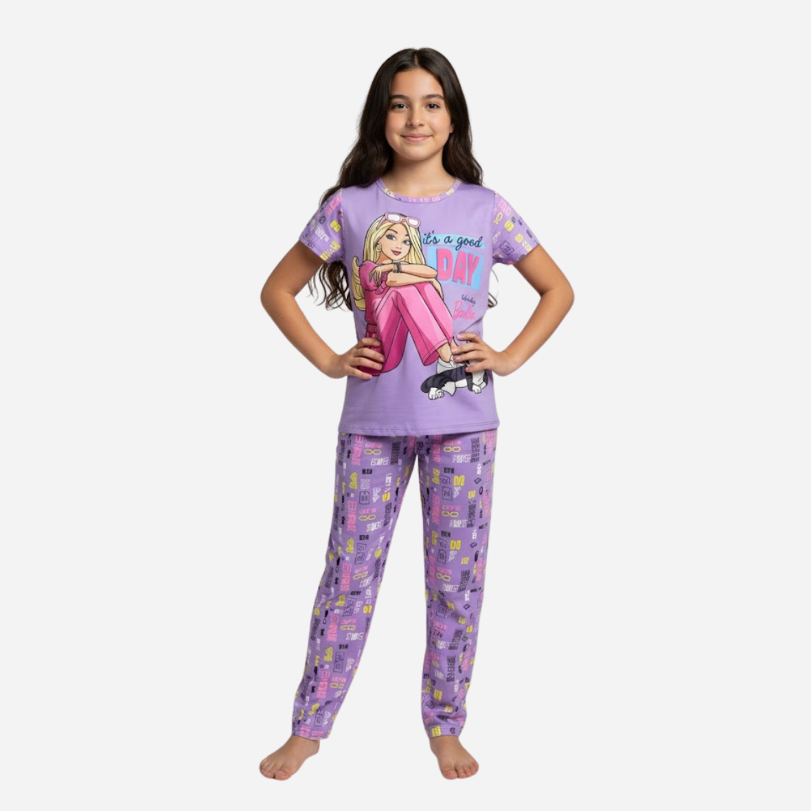 Pijama niña Barbie Camiseta + Pantalon Ref. 34022