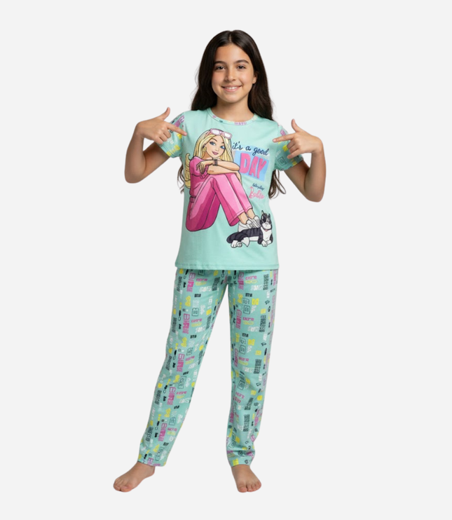 Pijama niña Barbie Camiseta + Pantalon Ref. 34022