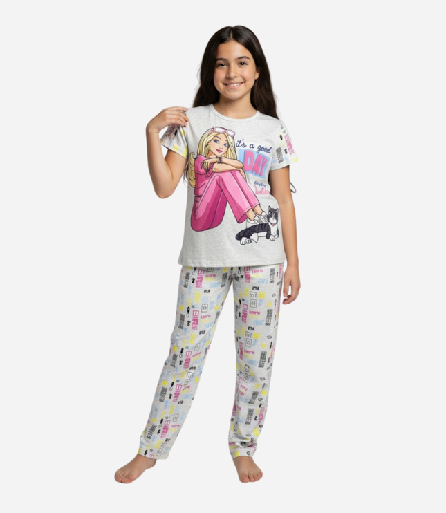 Pijama niña Barbie Camiseta + Pantalon Ref. 34022