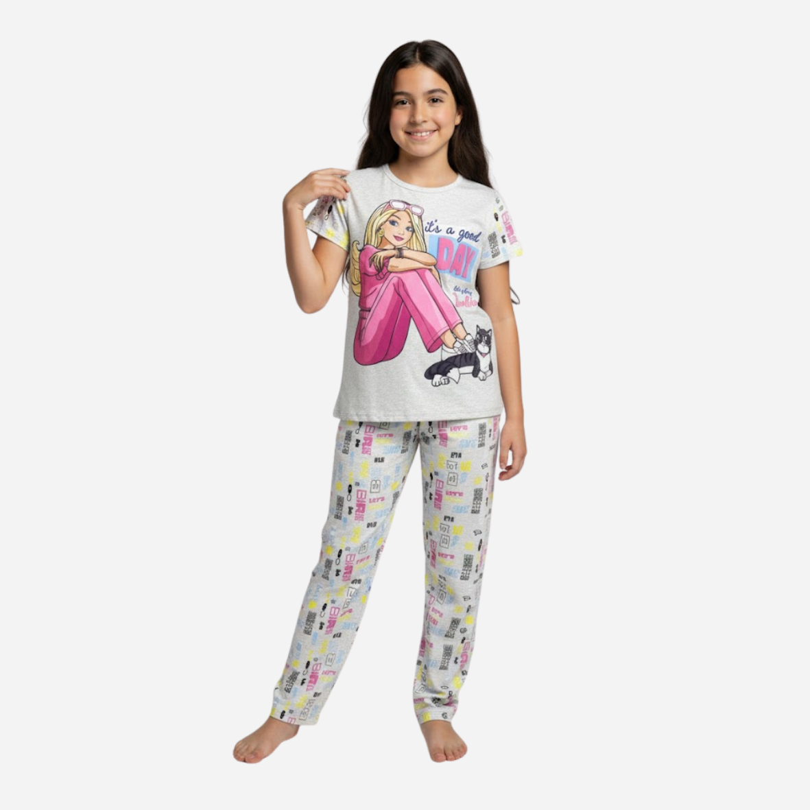 Pijama niña Barbie Camiseta + Pantalon Ref. 34022