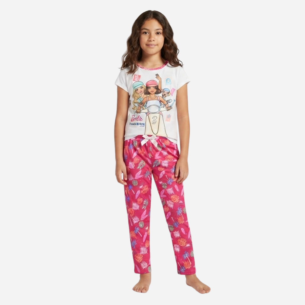 Pijama niña Barbie Camiseta + Pantalon Ref. 34025