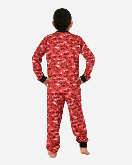 Pijama De Niño Hotwheels Camiseta + Pantalon Ref. 34200