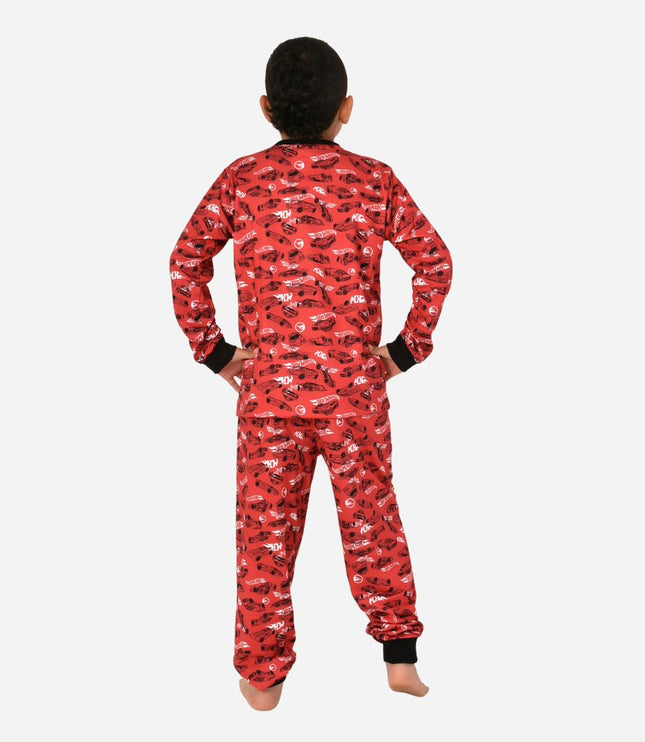 Pijama De Niño Hotwheels Camiseta + Pantalon Ref. 34200