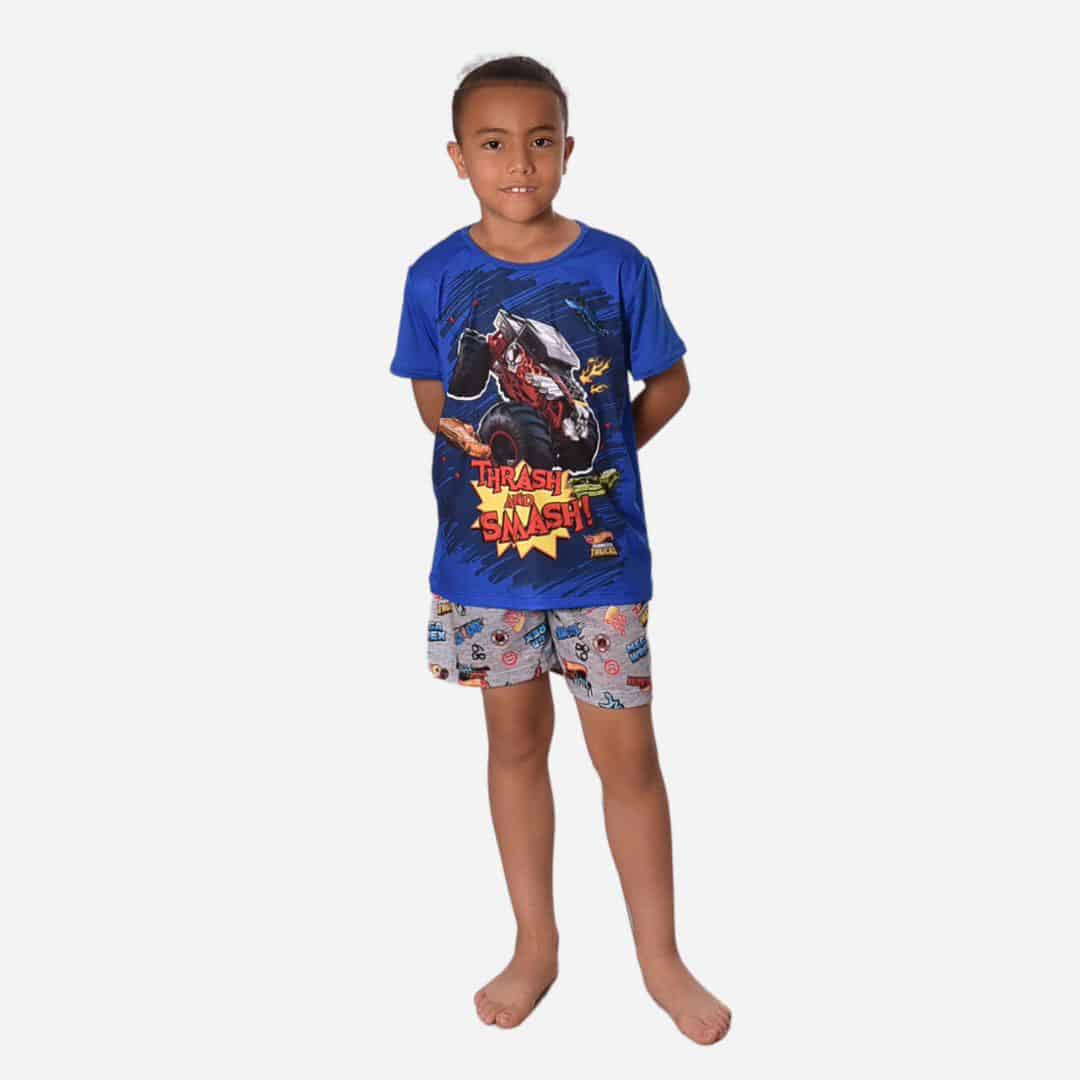 Pijama de Niño Camiseta/Pantaloneta Marca Hotwheels Ref. 34517