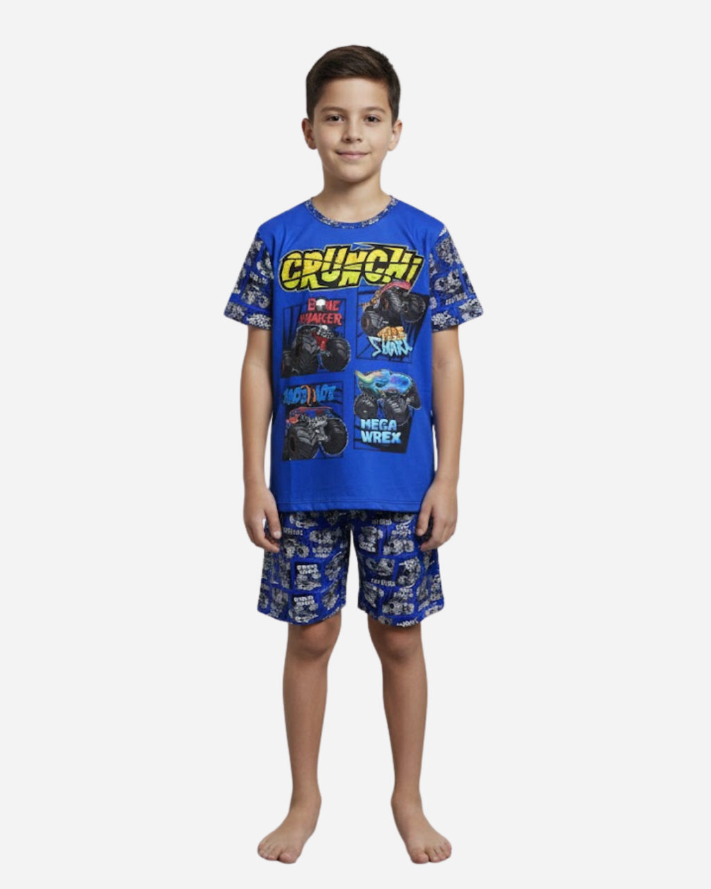 Pijama niño Hotwheels Camiseta + Pantaloneta Ref. 34521