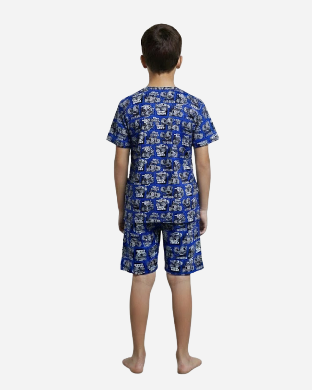 Pijama niño Hotwheels Camiseta + Pantaloneta Ref. 34521