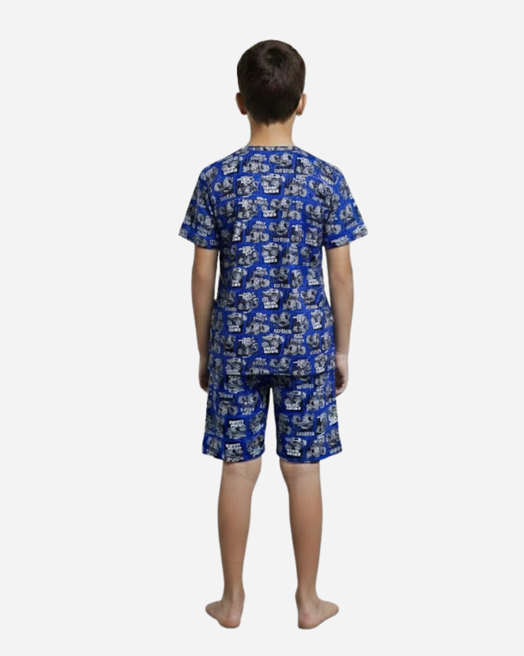 Pijama niño Hotwheels Camiseta + Pantaloneta Ref. 34521