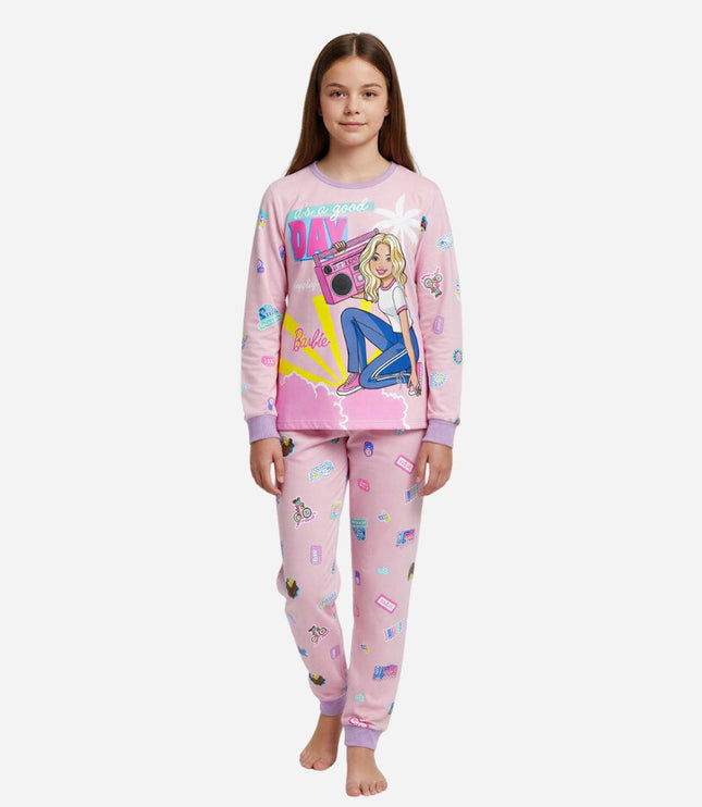 Pijama De Niña Blusa + Pantalon Barbie Ref. 34804