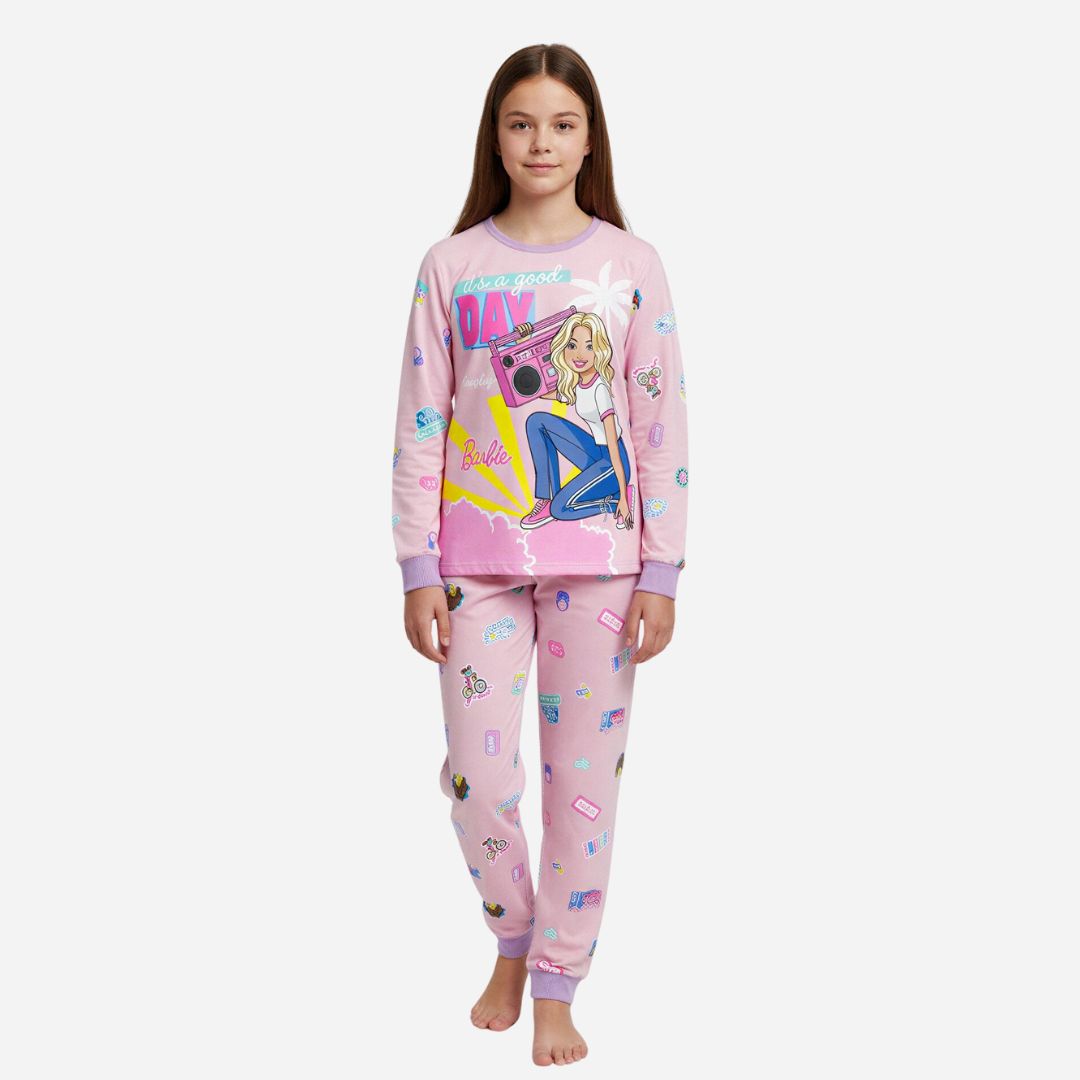 Pijama De Niña Blusa + Pantalon Barbie Ref. 34804