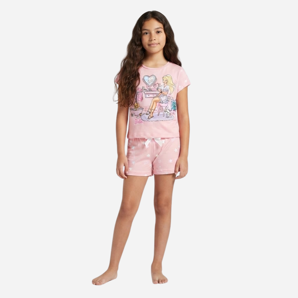 Pijama niña Barbie Camiseta + Short Ref. 35038