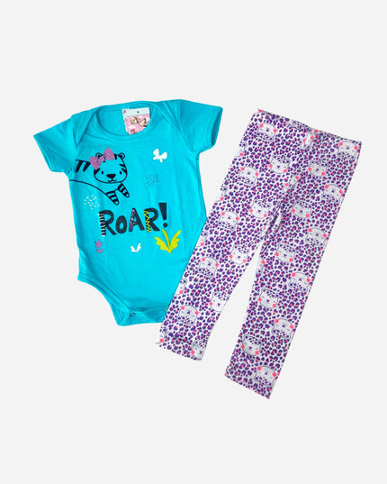 Dúo de Mameluco/Leggins Bebita Ref. 39031