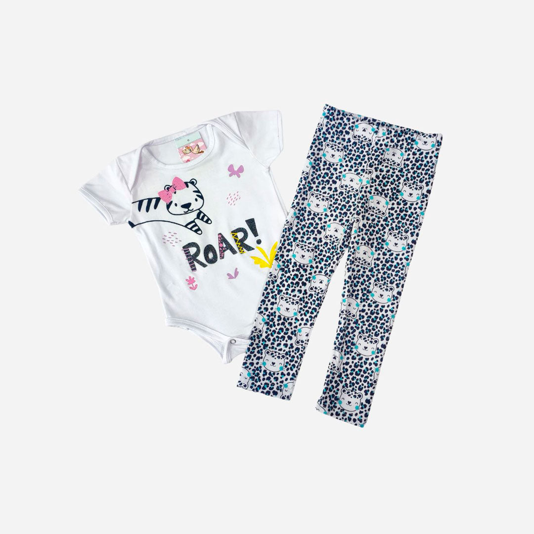 Dúo de Mameluco/Leggins Bebita Ref. 39031