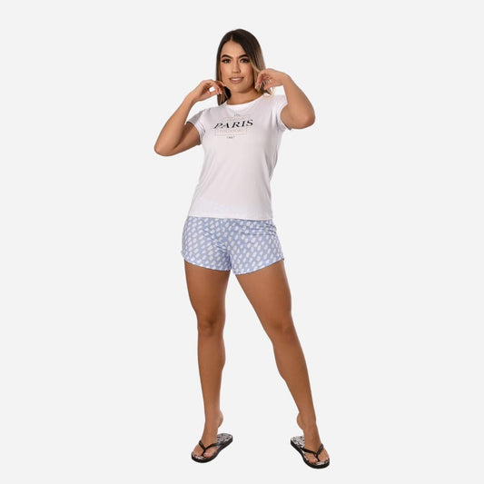 Pijama de Dama Blusa/Short Ref. 400014