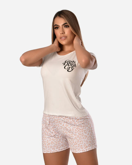 Pijama de Dama Blusa + Short Ref. 400023