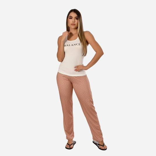 Pijama de Dama Blusa/Pantalón Ref. 405016