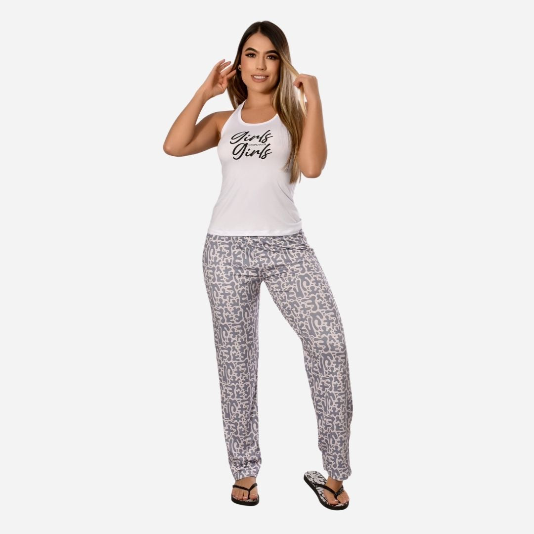 Pijama de Dama Blusa/Pantalón Ref. 405018