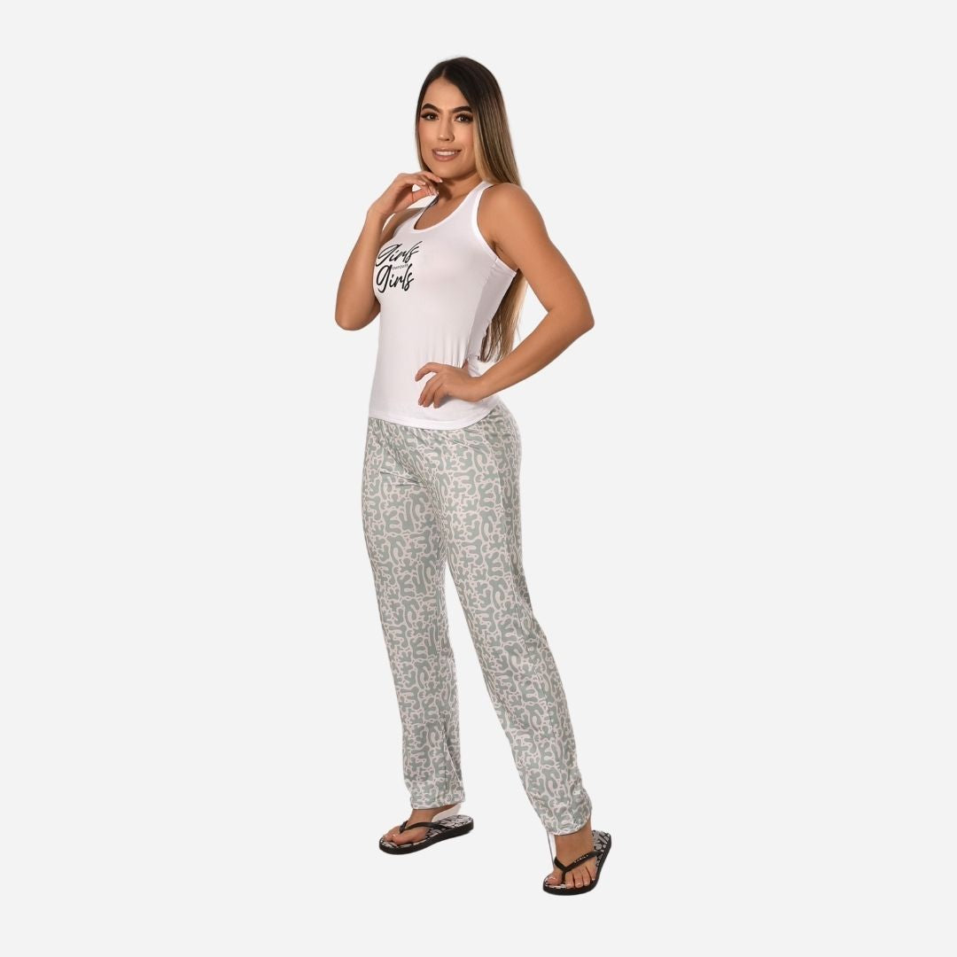 Pijama de Dama Blusa/Pantalón Ref. 405018