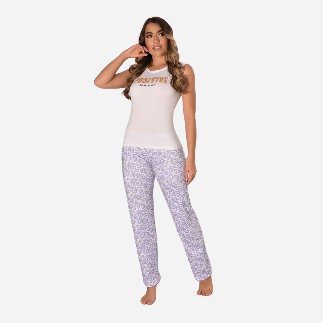 Pijama de Dama Blusa+Pantalón Ref. 405021