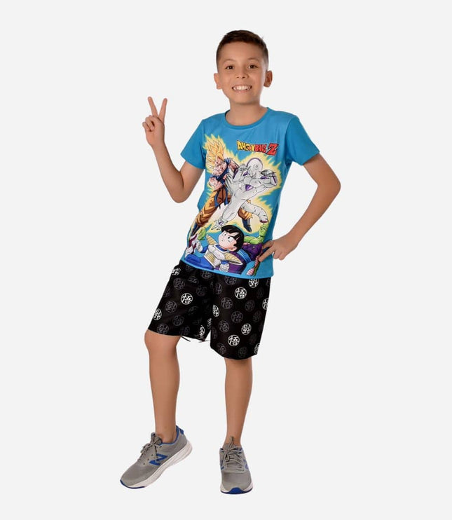 Conjunto de niño Camiseta/Pantaloneta Marca Dragon Ball Ref. 41102