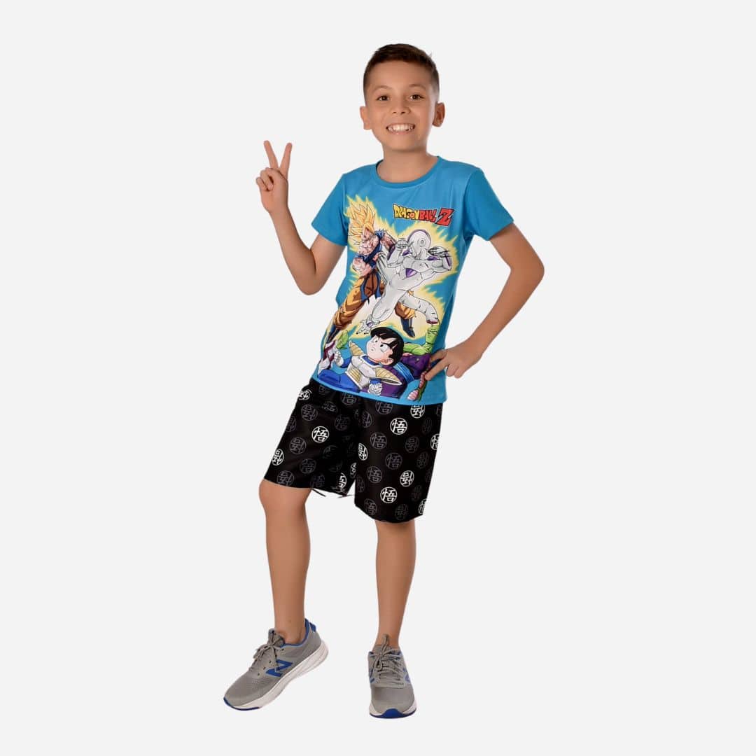 Conjunto de niño Camiseta/Pantaloneta Marca Dragon Ball Ref. 41102
