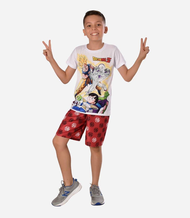 Conjunto de niño Camiseta/Pantaloneta Marca Dragon Ball Ref. 41102