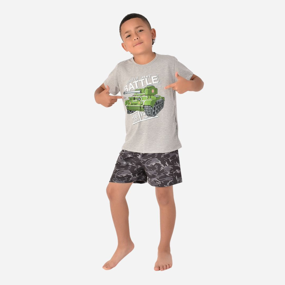 Pijama Niño Camiseta + Pantaloneta Ref. 43502-018