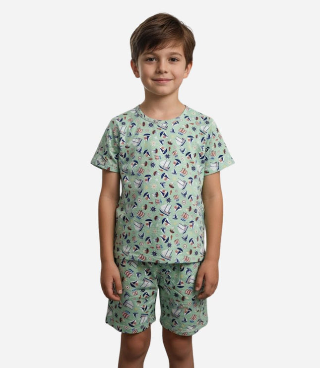 Pijama De Niño Camiseta + Pantaloneta Ref. 43502-022
