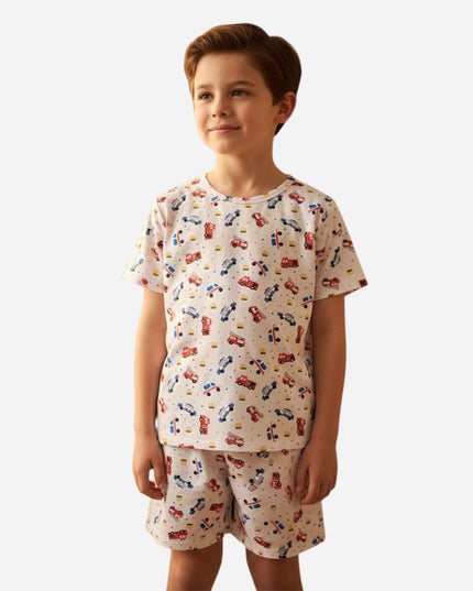 Pijama De Niño Camiseta + Pantaloneta Ref. 43502-023